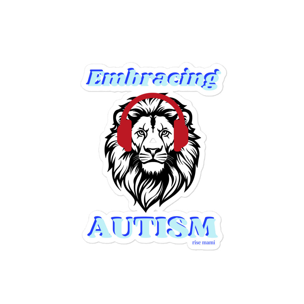 Embracing Autism" Sticker