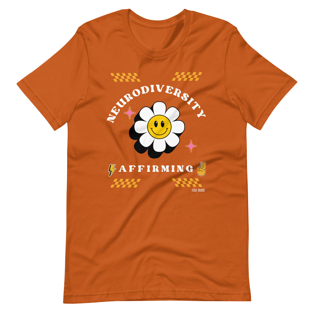 "Neurodiversity Affirming" T-Shirt White Artwork