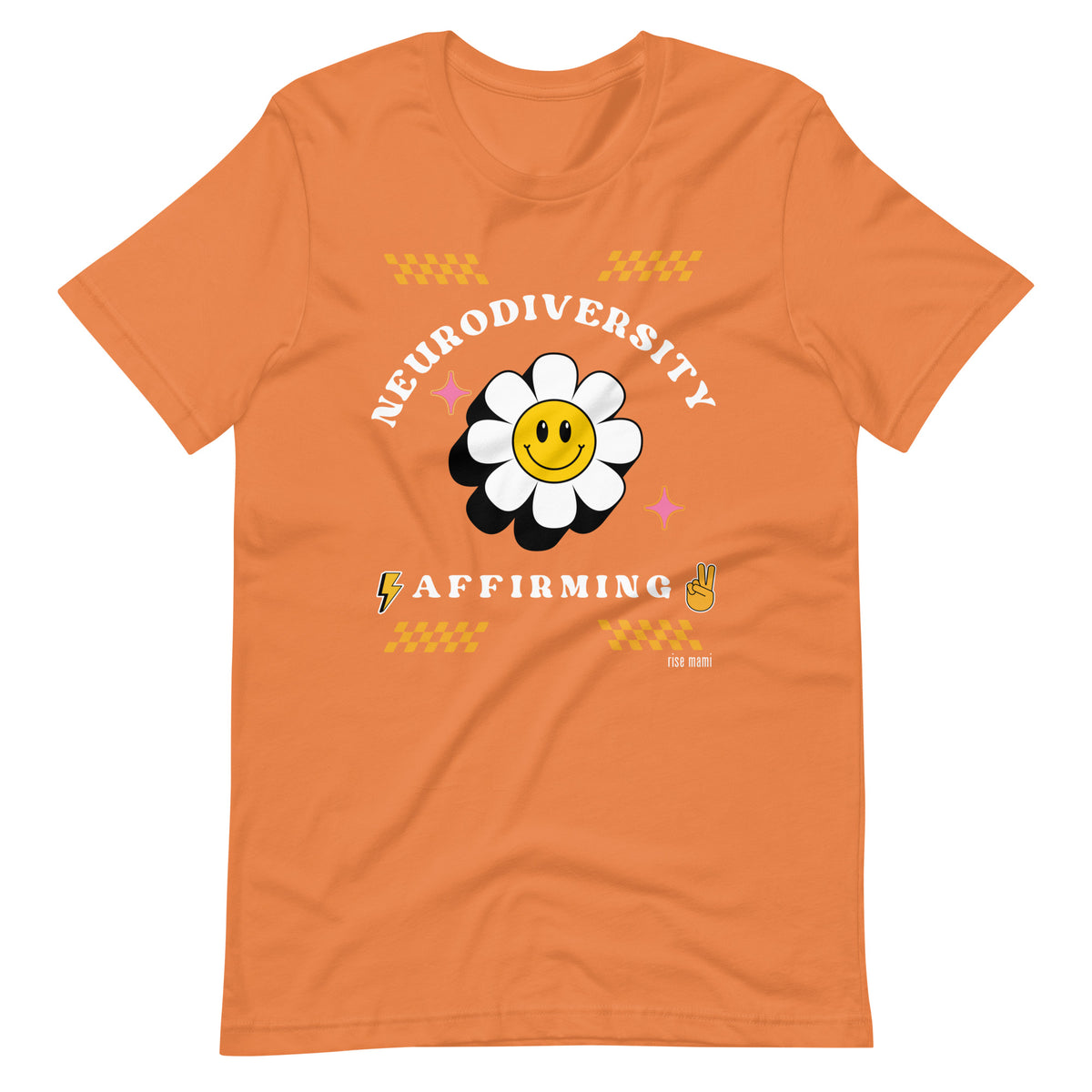 "Neurodiversity Affirming" T-Shirt White Artwork