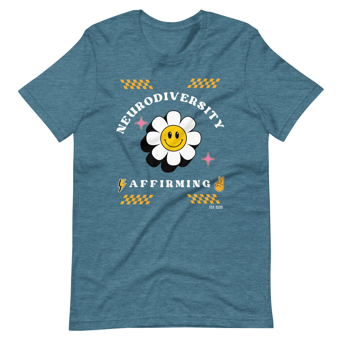 "Neurodiversity Affirming" T-Shirt White Artwork