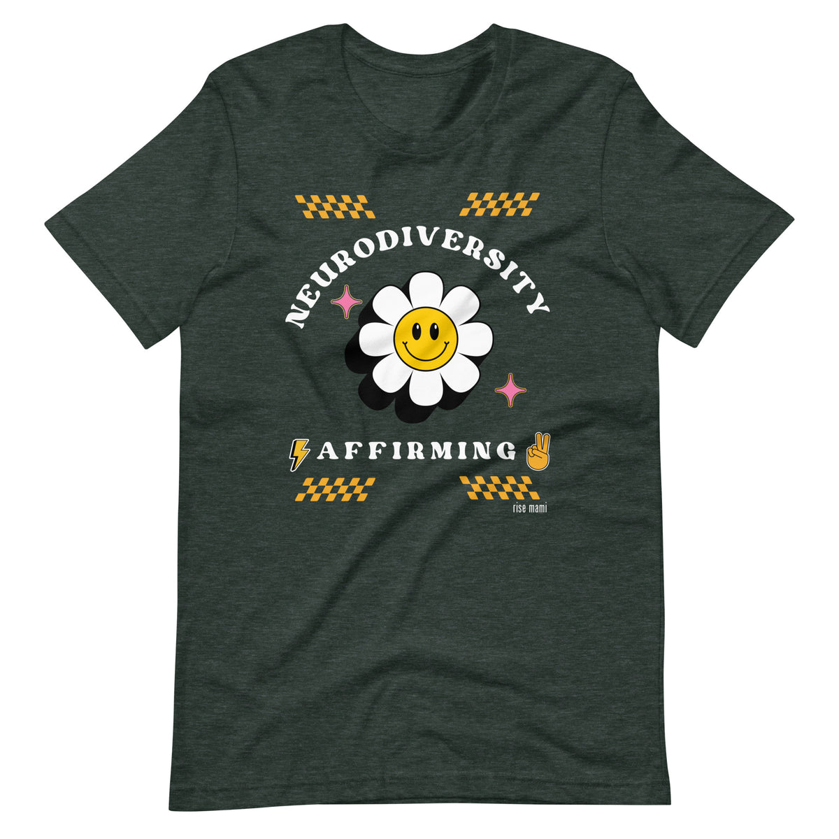 "Neurodiversity Affirming" T-Shirt White Artwork