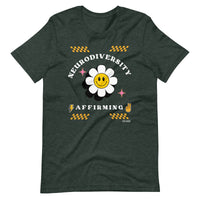 "Neurodiversity Affirming" T-Shirt White Artwork