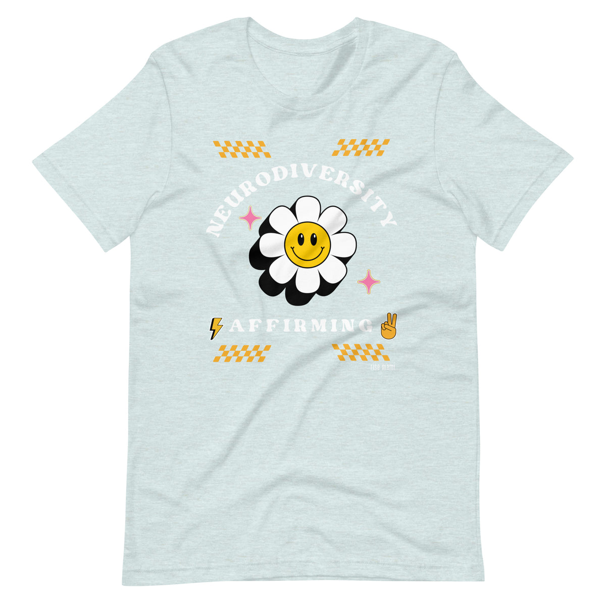 "Neurodiversity Affirming" T-Shirt White Artwork