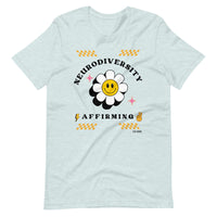 "Neurodiversity Affirming" T-Shirt Black Artwork