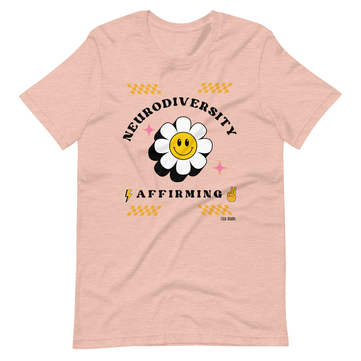 "Neurodiversity Affirming" T-Shirt Black Artwork