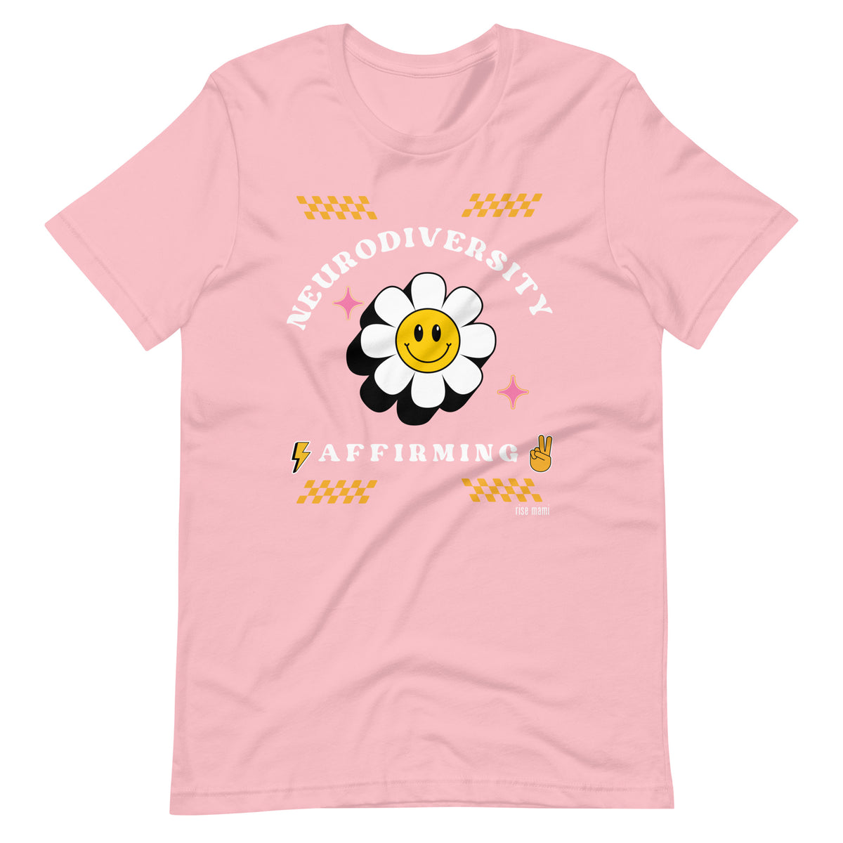 "Neurodiversity Affirming" T-Shirt White Artwork