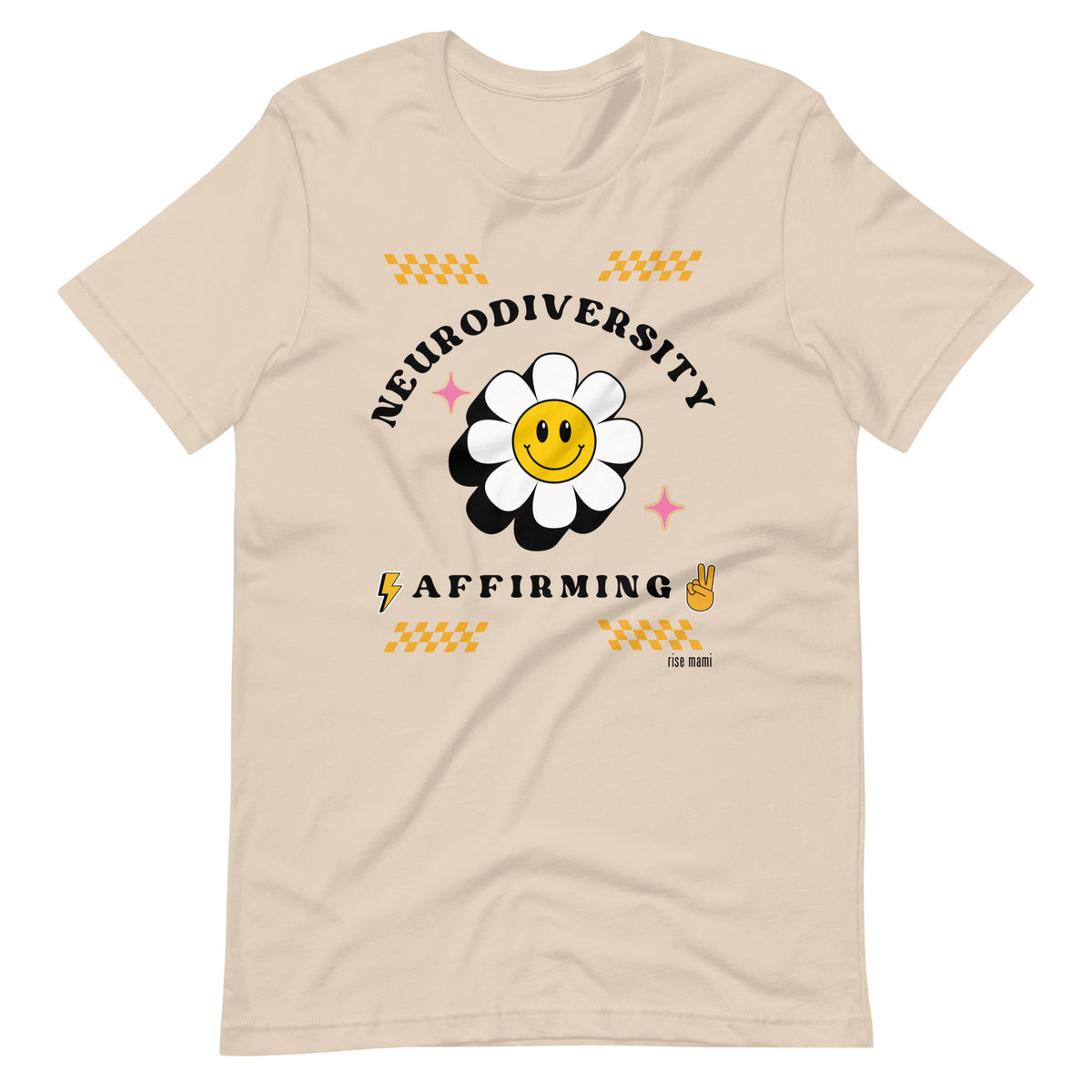 "Neurodiversity Affirming" T-Shirt Black Artwork