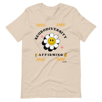 "Neurodiversity Affirming" T-Shirt Black Artwork