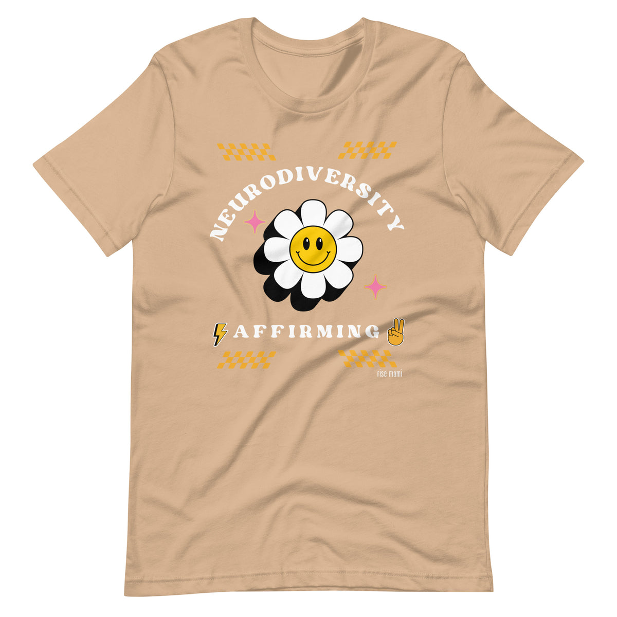 "Neurodiversity Affirming" T-Shirt White Artwork